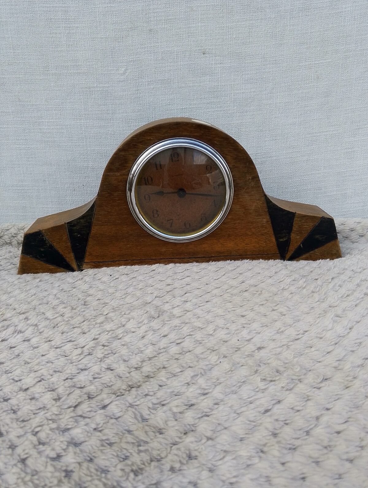 Antique Wooden Desk Clock - Image 1