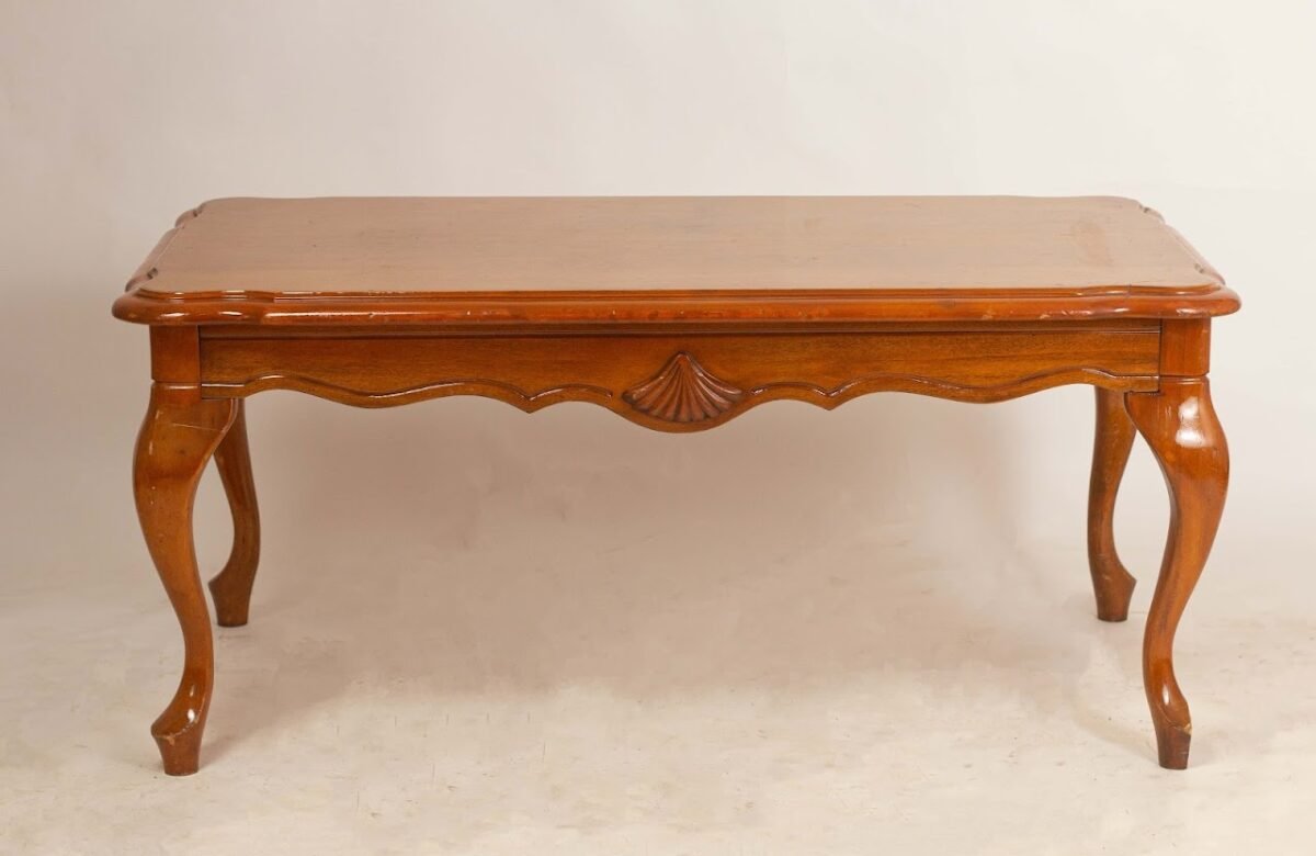 Coffee table Carved Shell Apron Coffee Table - Image 1