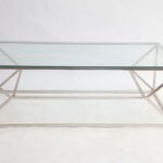 Glass top center table