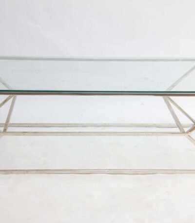 Glass top center table