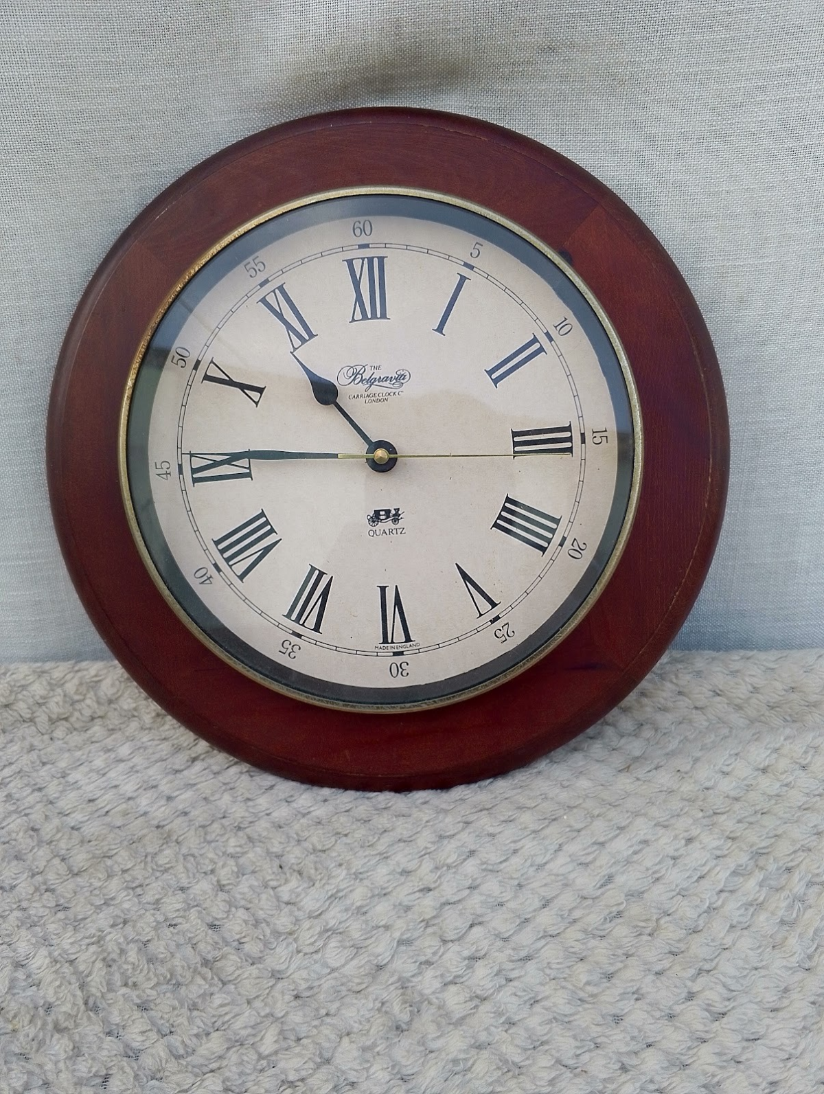Glass Wooden Clock - Image 1
