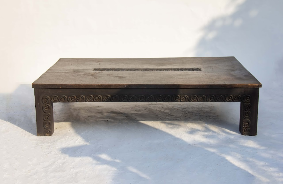 Mid century wooden center table Wooden center table