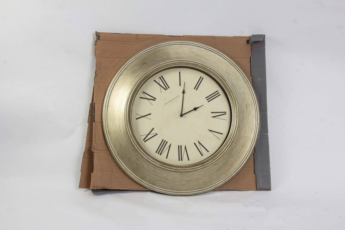 Oversized Gold Wall Clock Oversized Gold Wall Clock - Image 1
