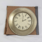Oversized gold wall clock