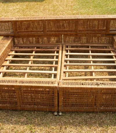 Detachable and moveable ratan bed