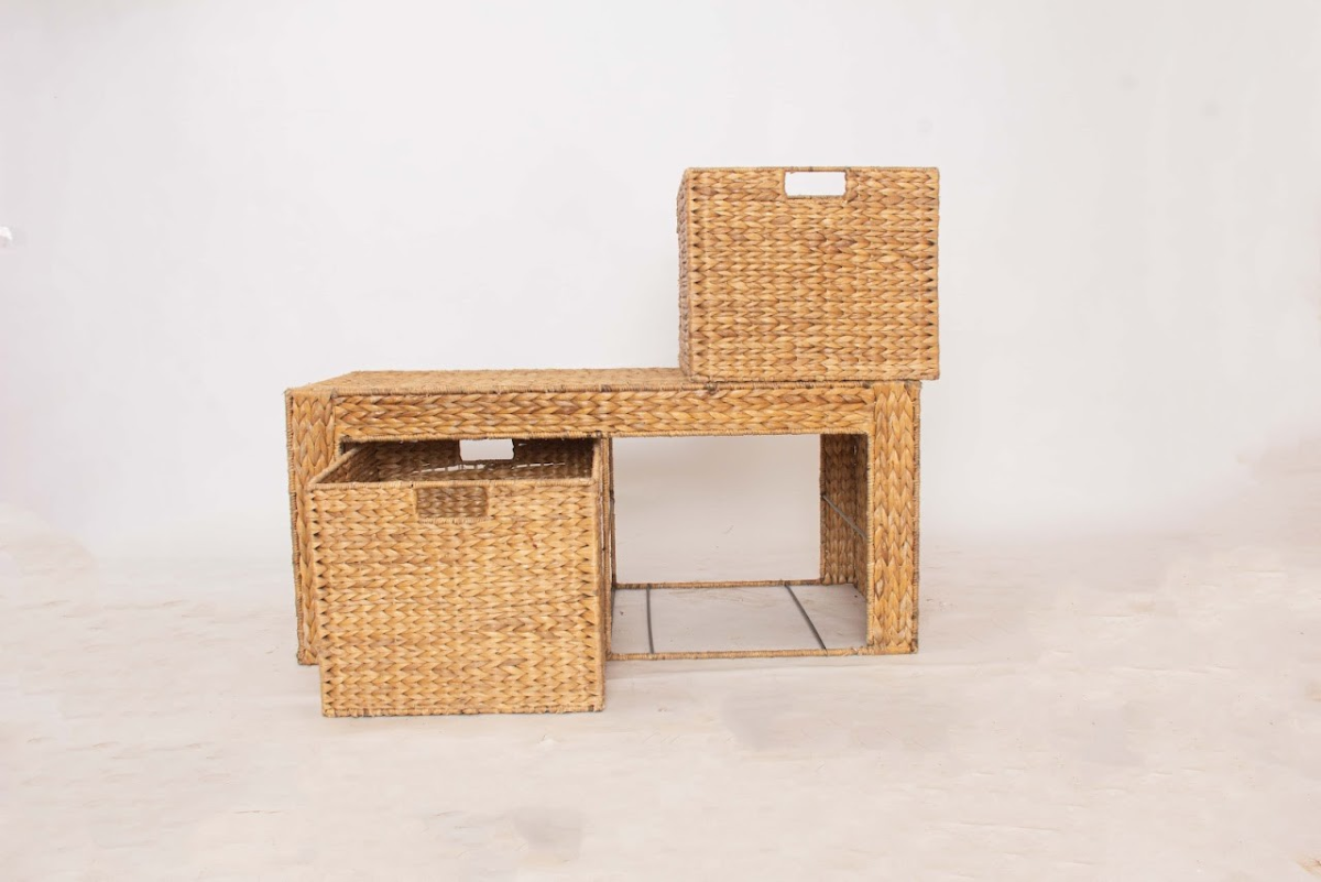 Rattan bench