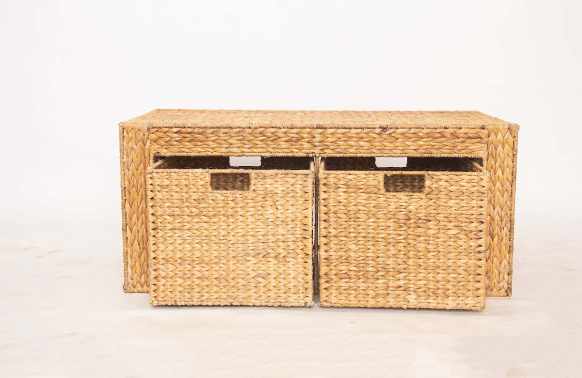 Rattan bench