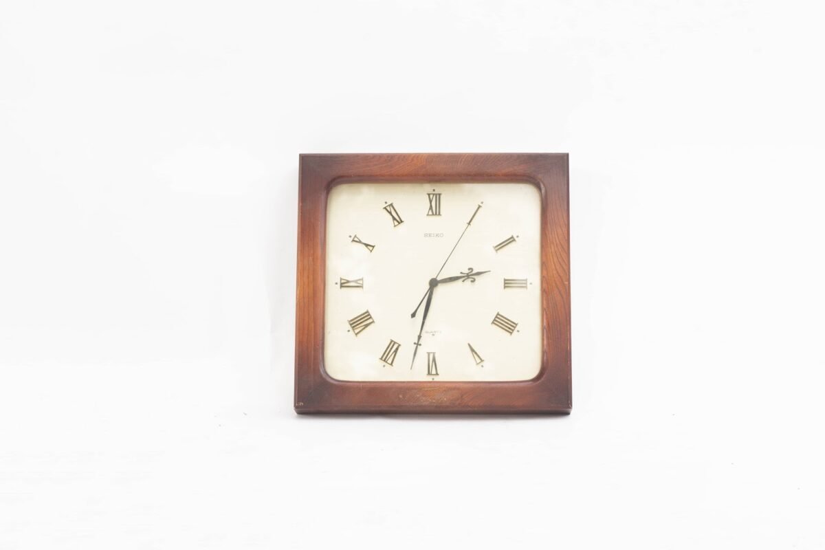 Seikosha Wooden Wall Clock - Image 1