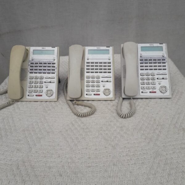 White Button Landline Phone