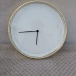 White Glass Wall Clock