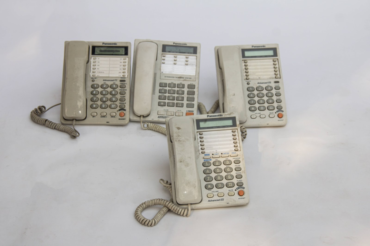 White Panasonic Landline Phone White Panasonic Landline Phone - Image 1