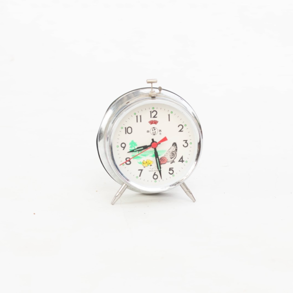 White Silver Alarm Clock