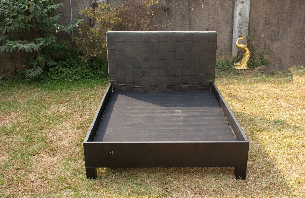 Wooden bed frame