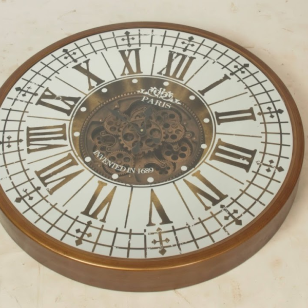 Luxury Mirror Brass Clock