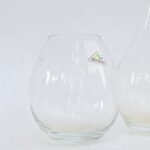 Clear glass vase