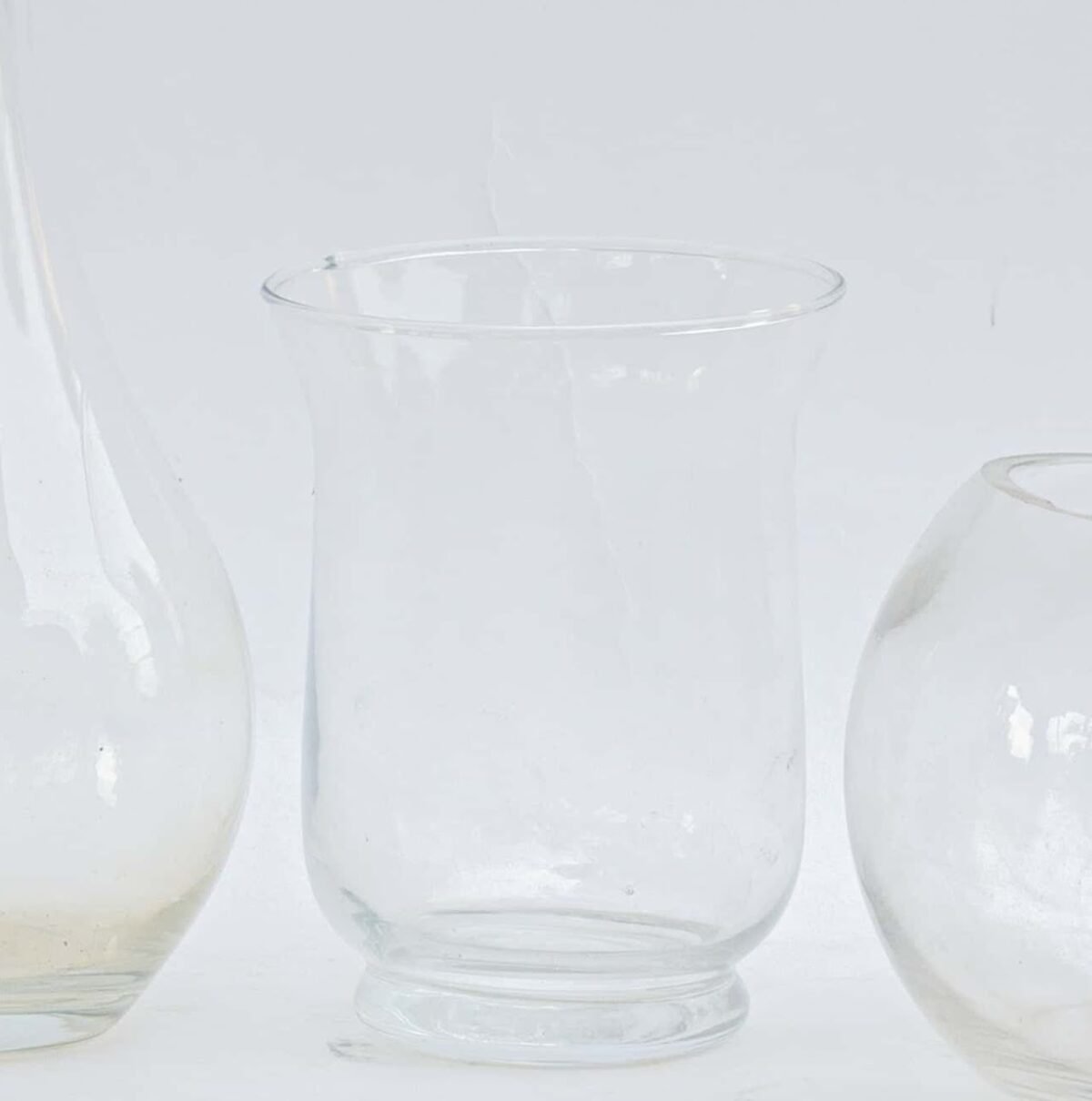 Clear glass vase Clear glass vase - Image 1