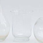 Clear glass vase