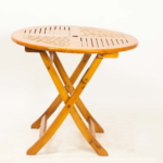 Collapsible wooden table