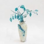 Fish vase with flowers