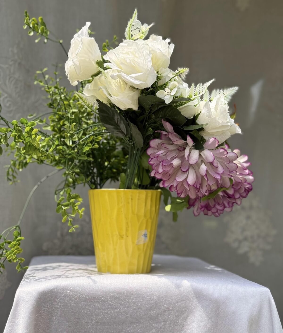 Fluted Ceramic Vase
