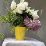 Fluted Ceramic Vase