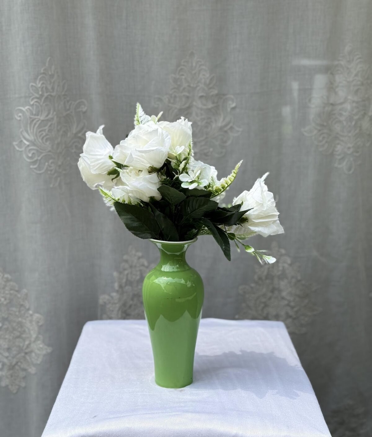 Monochrome Baluster Vase. Monochrome Baluster Vase.