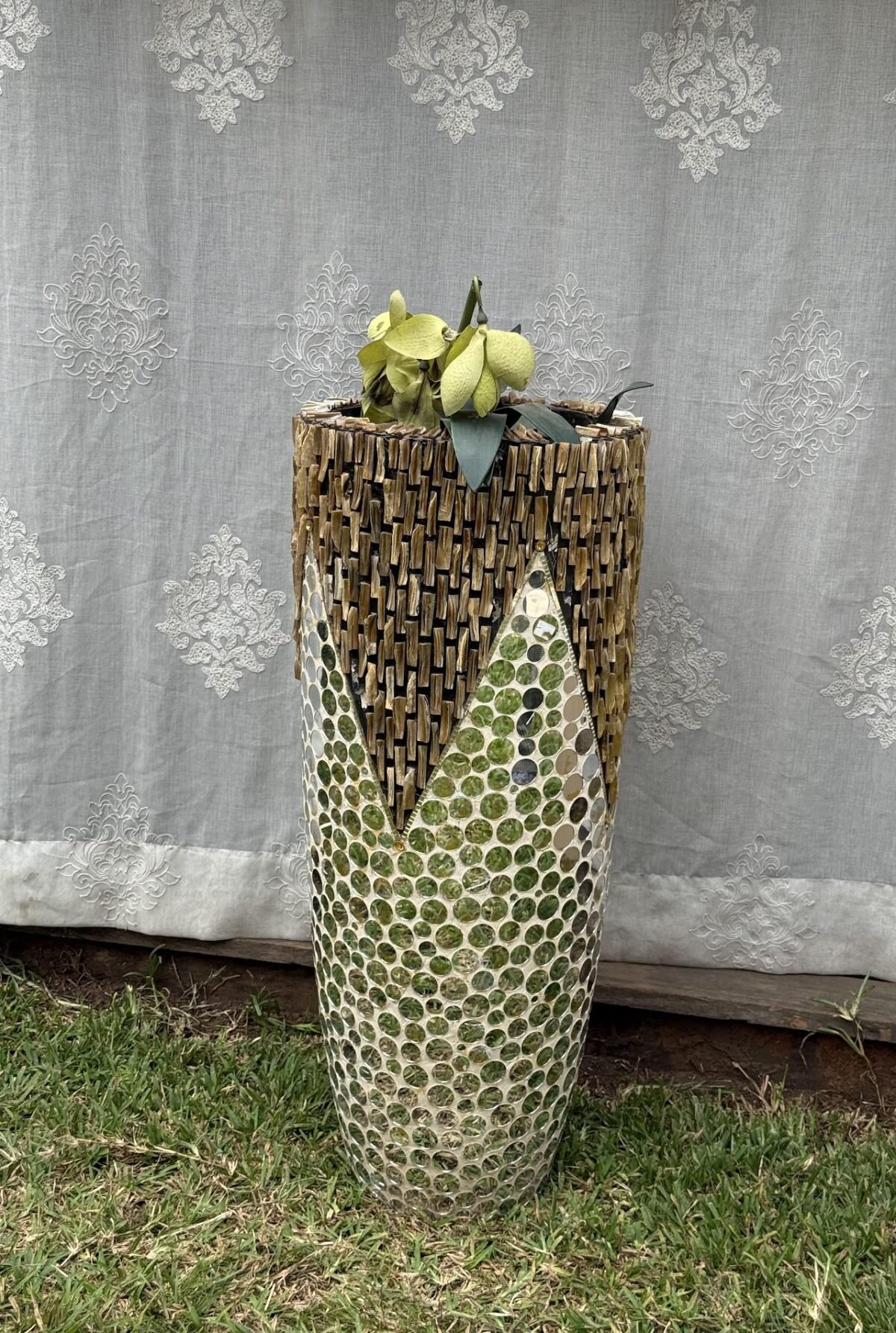 Mosaic Cylinder vase