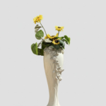 Ornate Relief Floor Vase