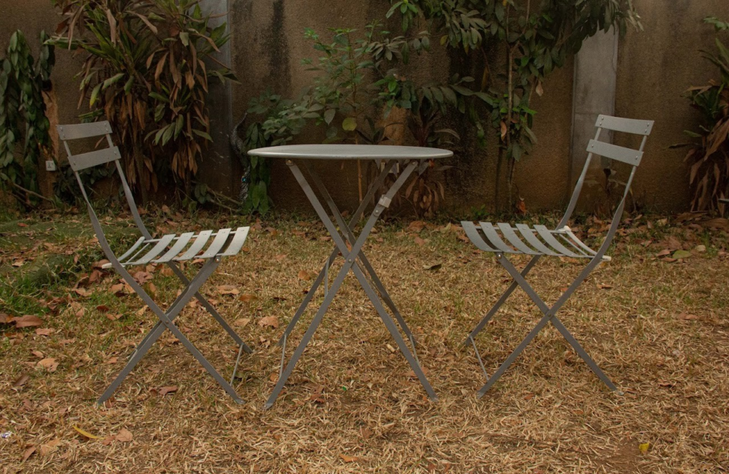 Outdoor tables and chairs