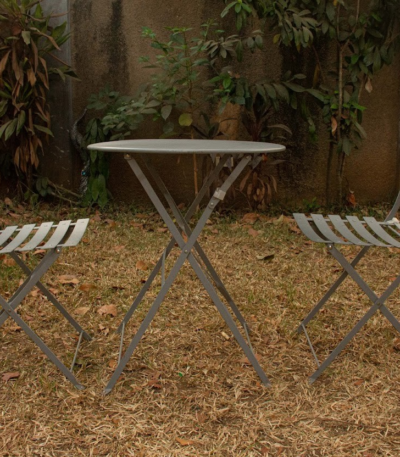 Outdoor tables and chairs