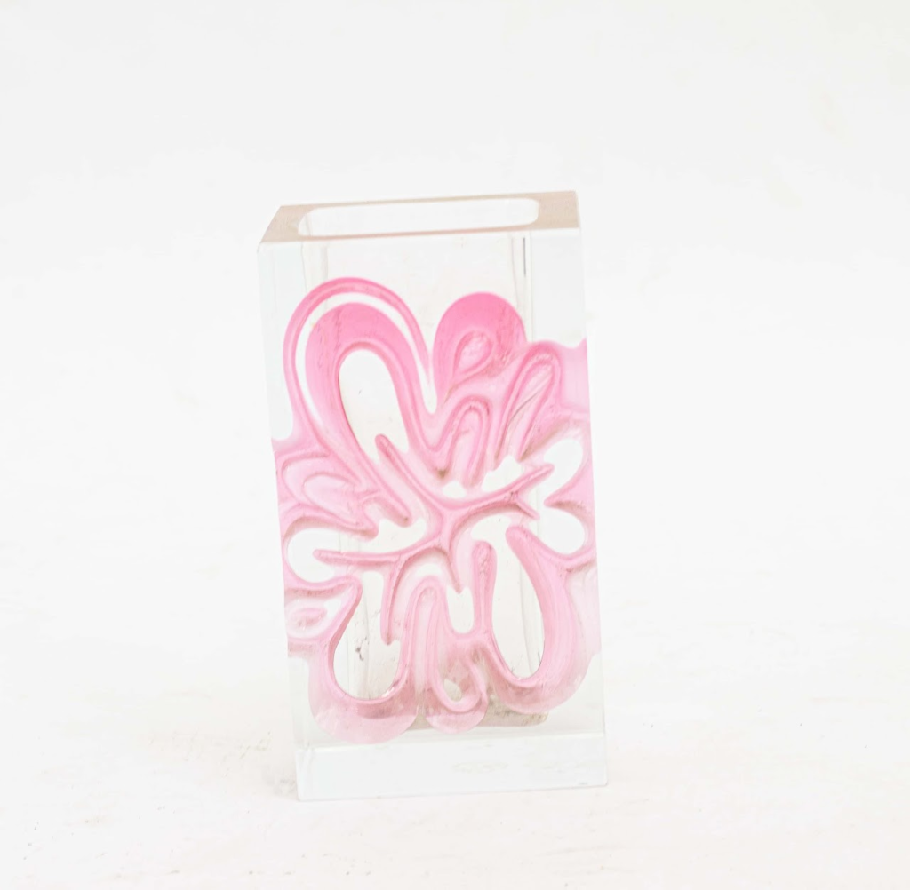 Pink flower vase