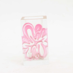 Pink flower vase