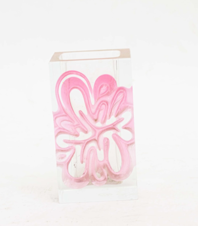 Pink flower vase