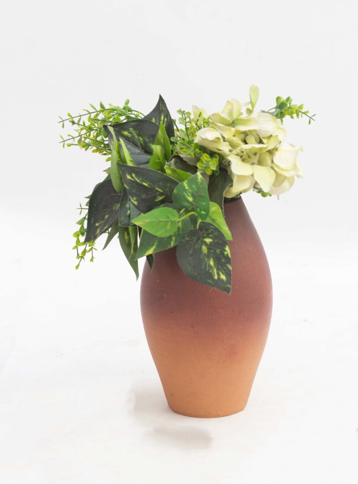 Terracotta Vase with Flower