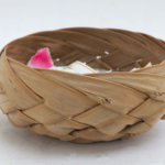 Woven basket bowl