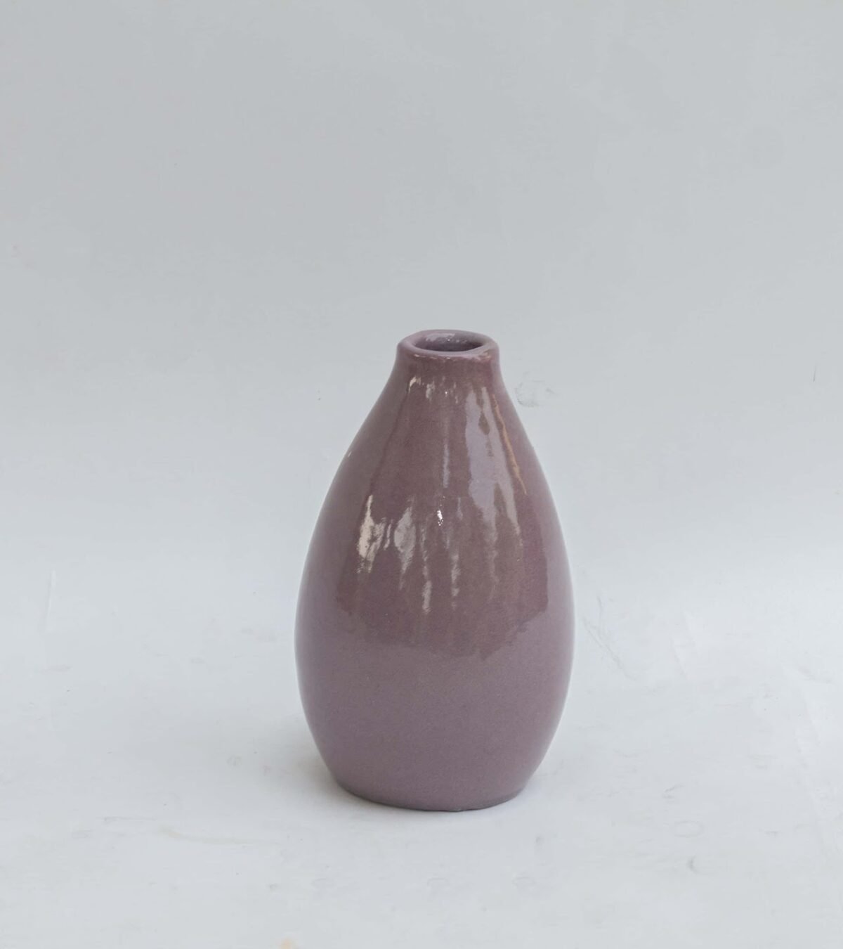 ceramic vase Mauve Teardrop Bud Vase - Image 1