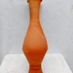 Clay flower vase