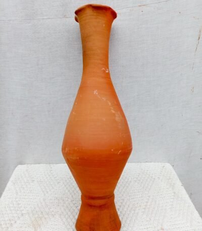 Clay flower vase