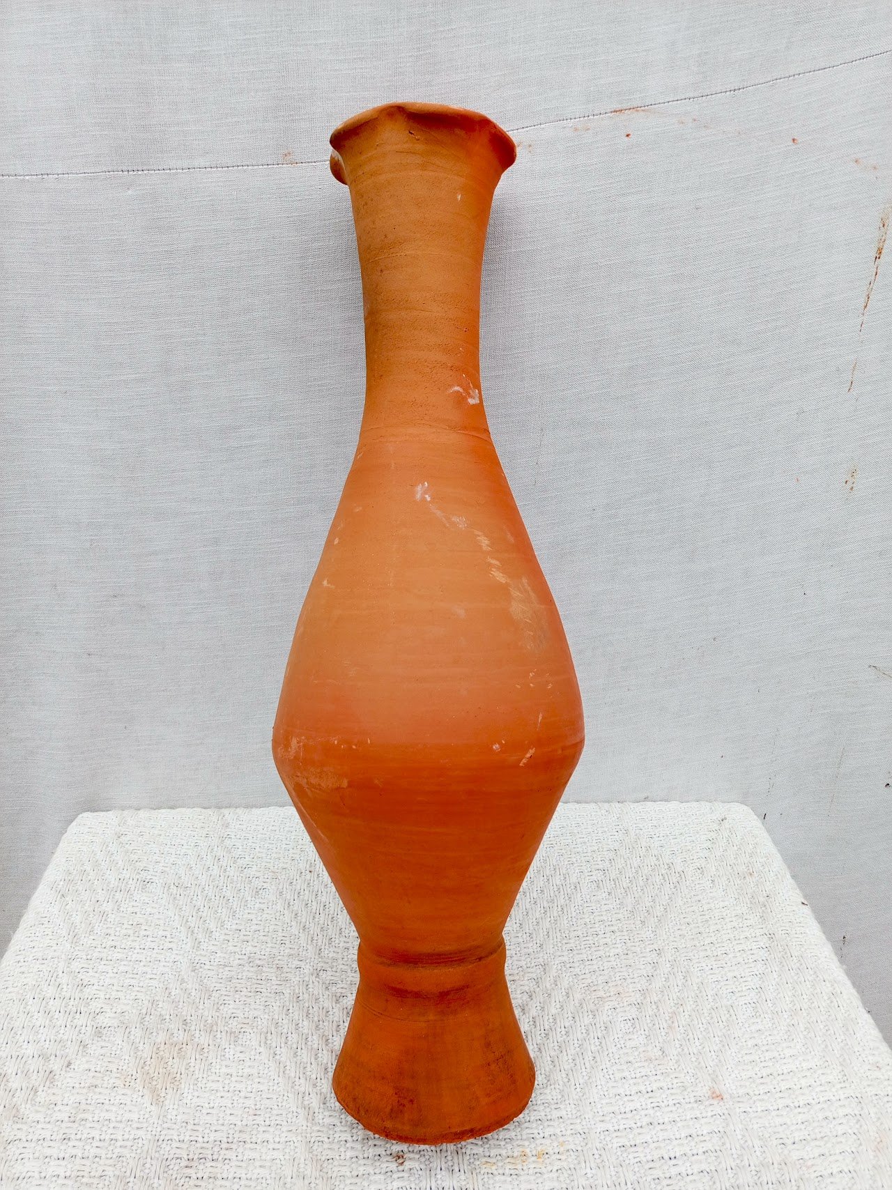 clay flower vase Clay flower vase