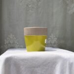 Glazed ceramic planter