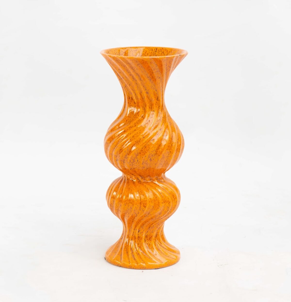 Orange flower vase - Image 1