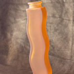 Wavy glass vase