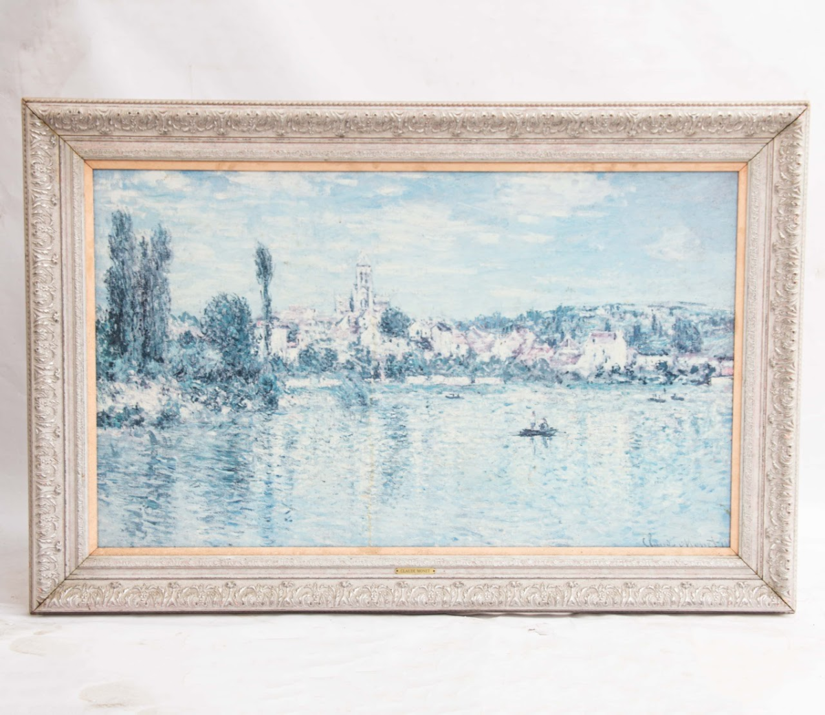 Abstract wall art Monet-Style Lakeside Landscape Print - Image 1