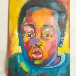 African Baby Painting