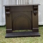 Antique Wood Fireplace