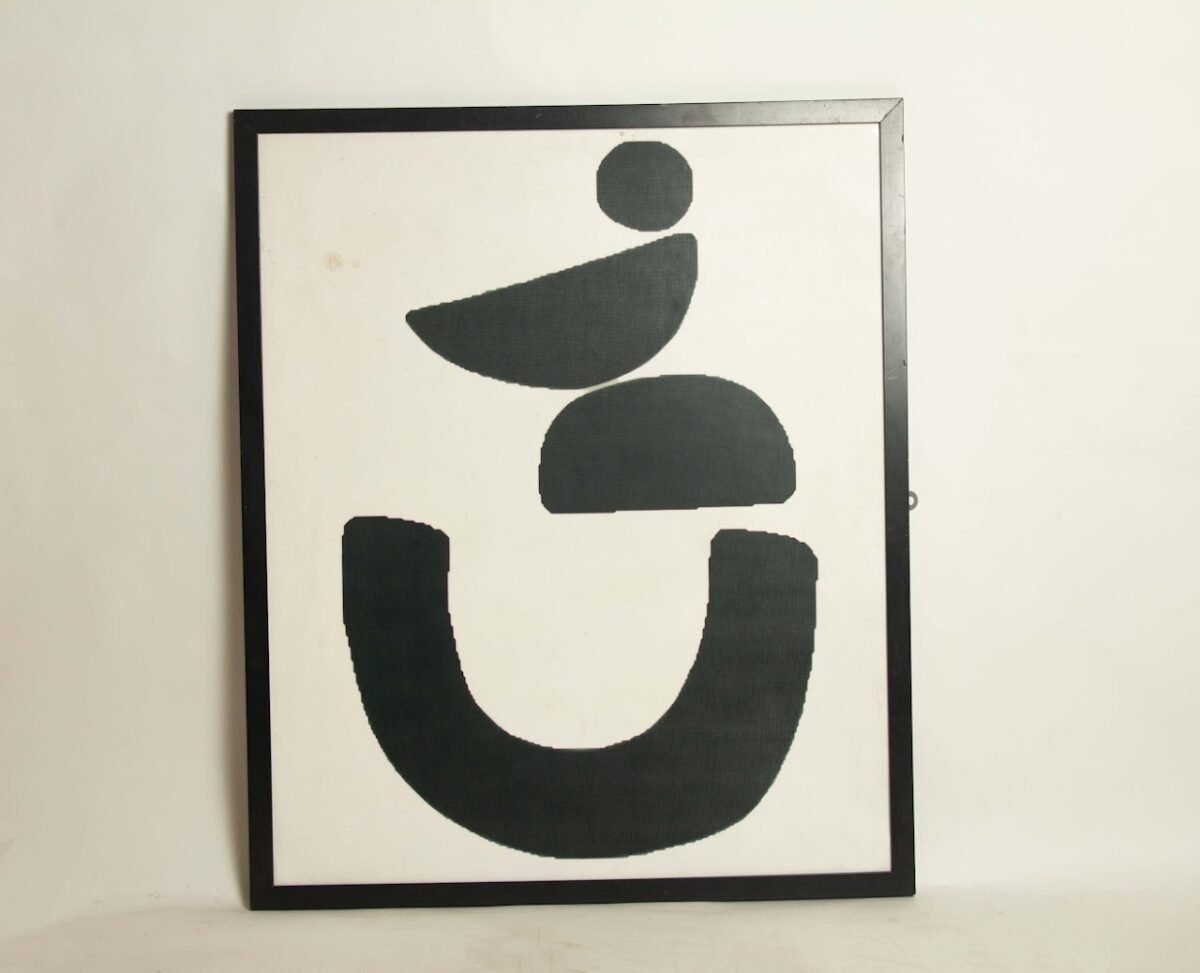 Black and White Abstract Art - Image 1