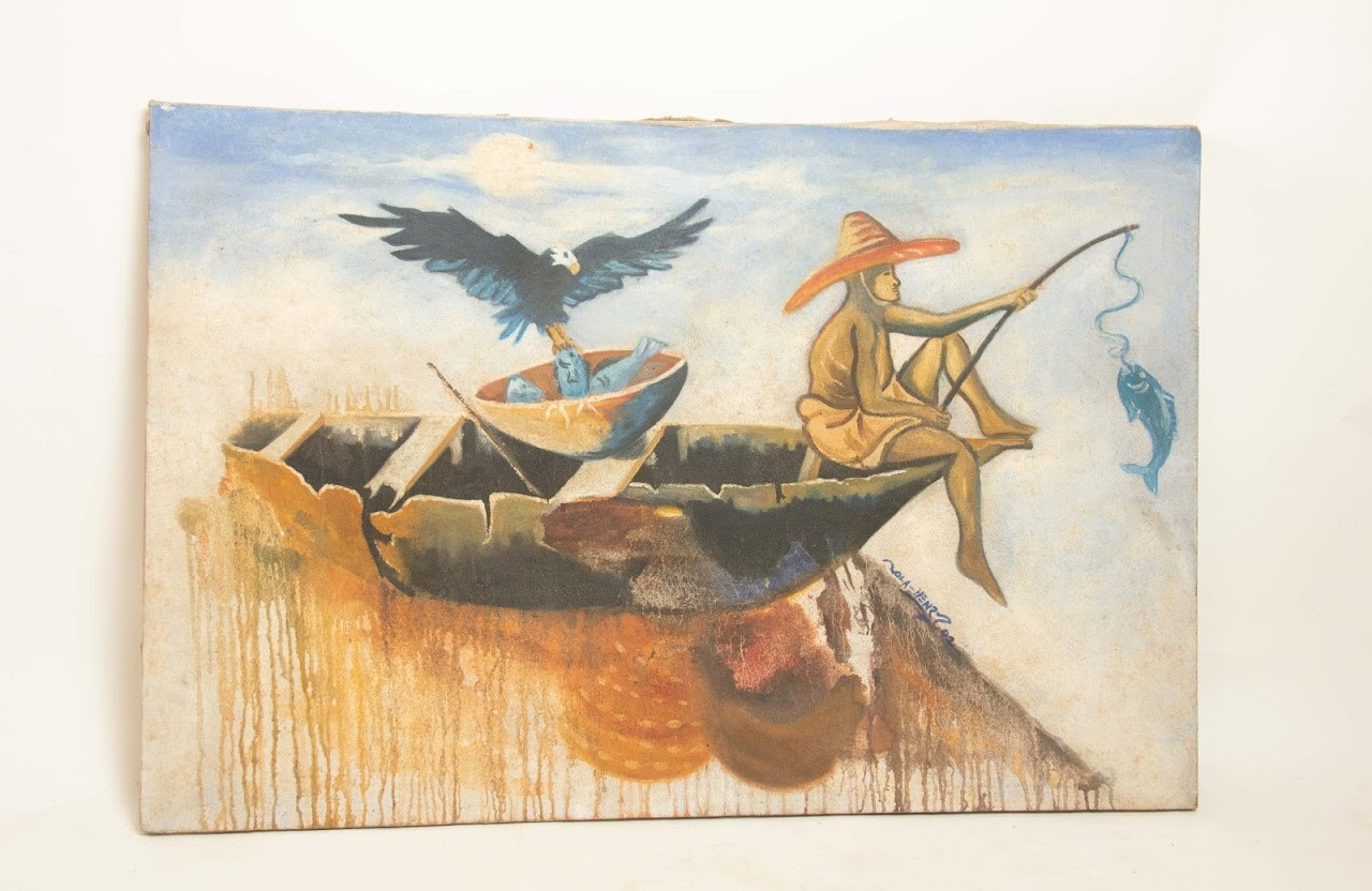 Fisherman Painting Fisherman Painting - Image 1