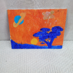Indigo Savannah Painting