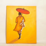 Man with Umbrella Painting