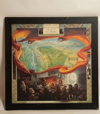 Map of The Hobbit print art